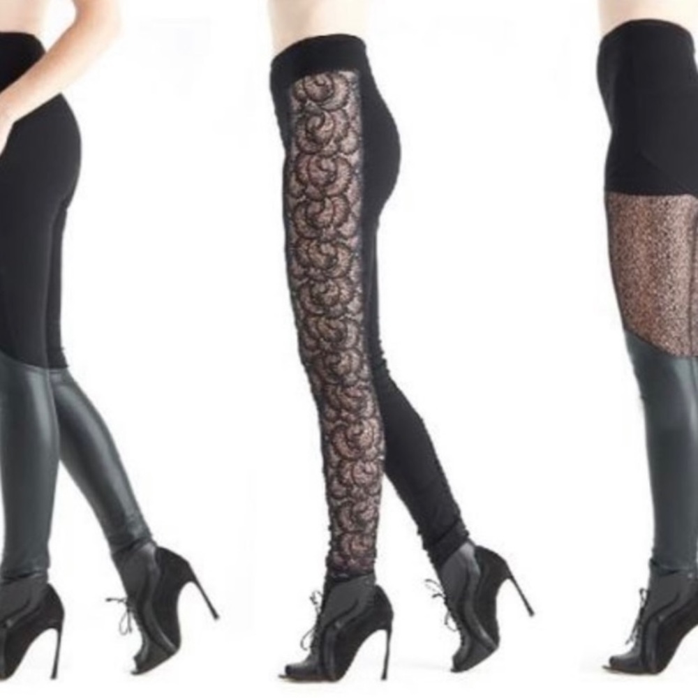 Lace Black Cut Out Leggings